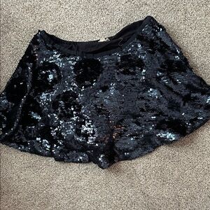 Mini Boden Black Sequin Skirt - Sparkle Mini
